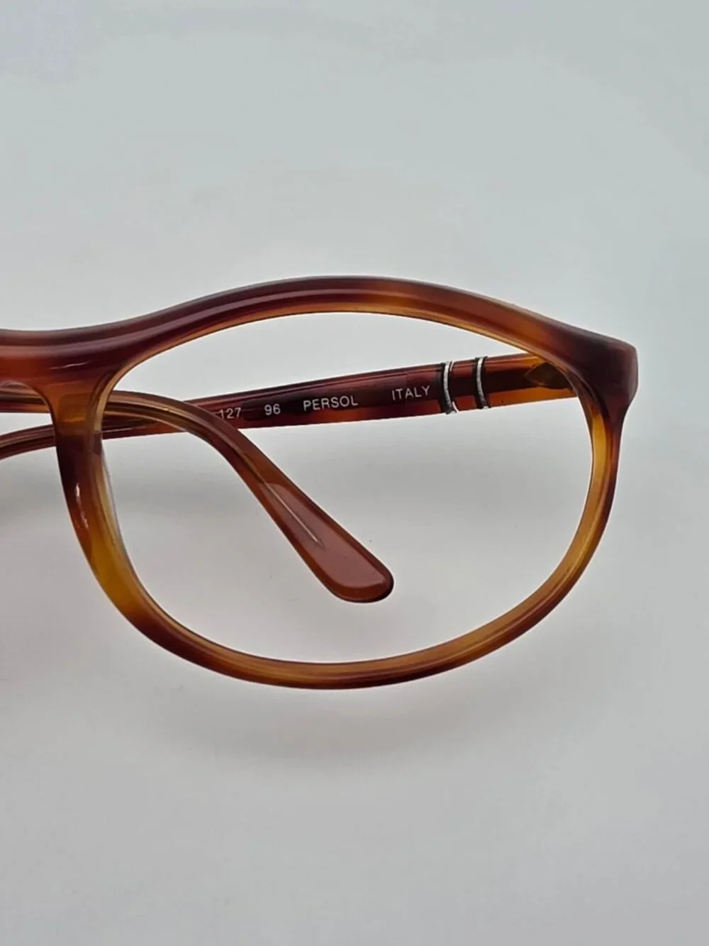 Persol 58230/00 96 Blonde Tortoise Terminator Sunglasses Frame w Case Italy 64mm